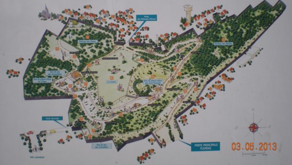 Figure 12 : Plan du parc des Coteaux d'Avron.