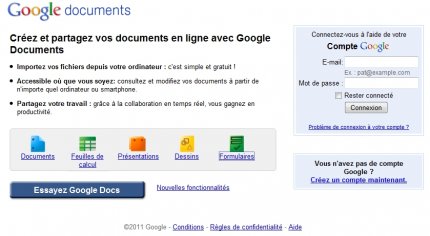 L'accès à Google Documents